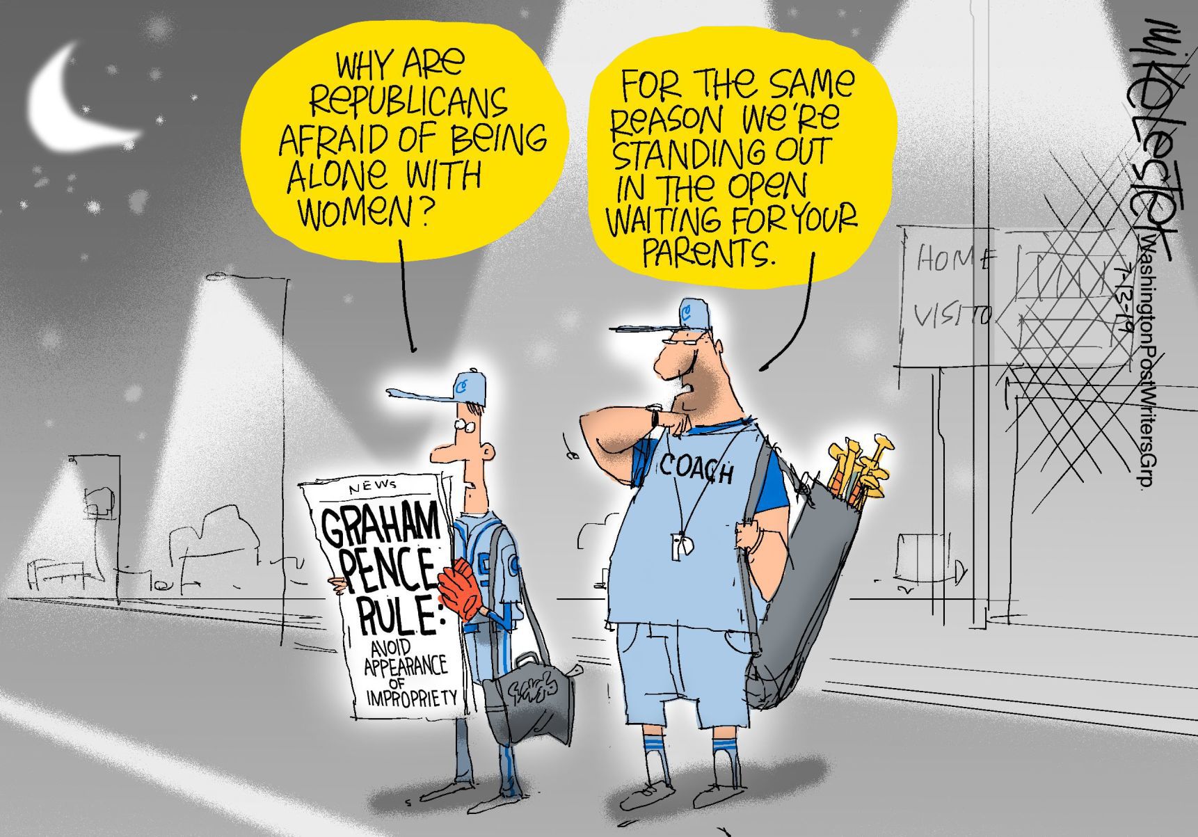 Mike Lester cartoon